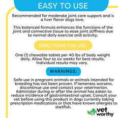 Vet Worthy Level 2 Chewable Joint Support, 60 ct