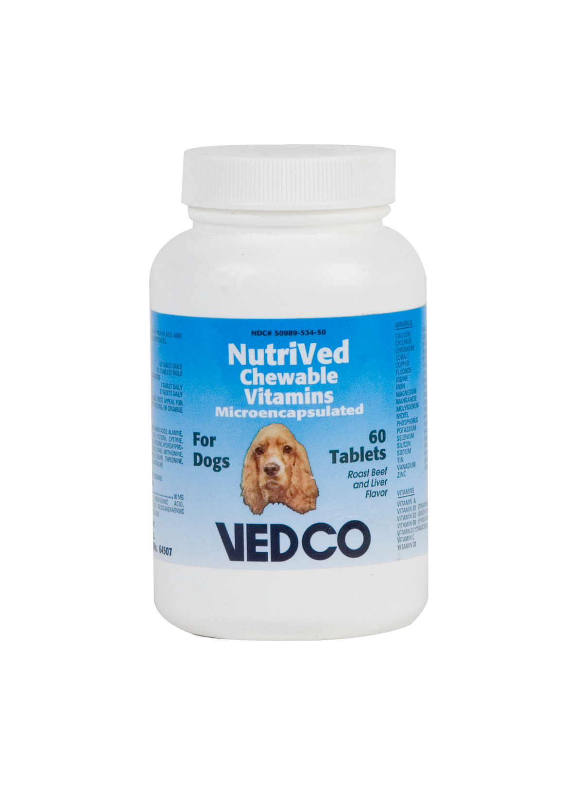 Nutrived Chewable Vitamins, Dogs, 60ct