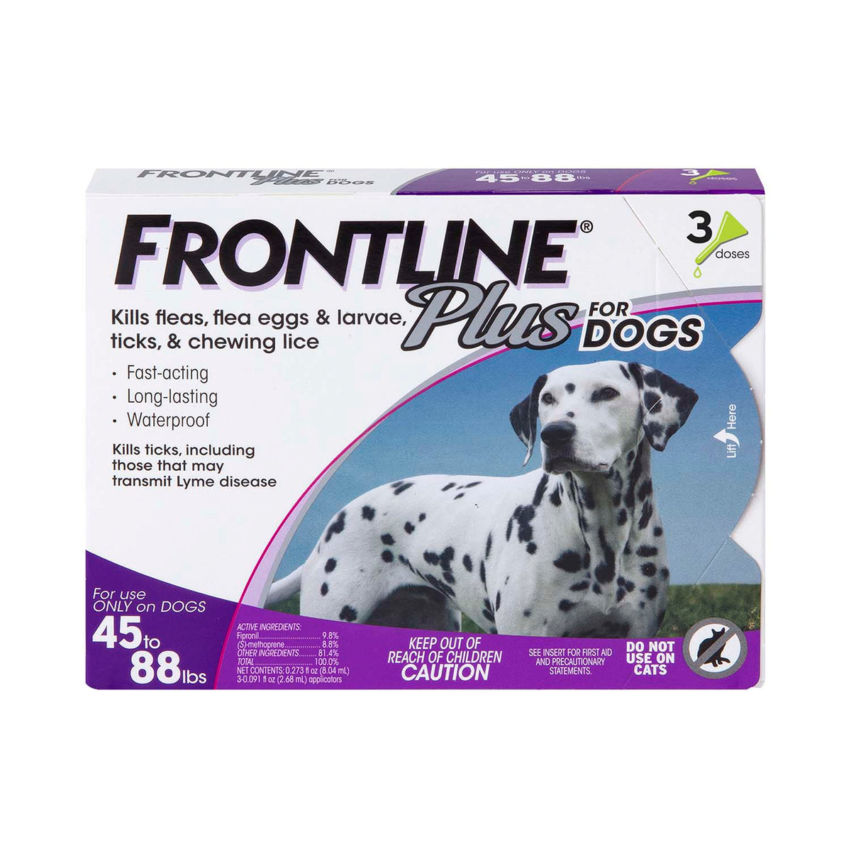 Frontline Plus dog 45-88# (3pk)