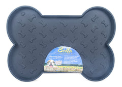 Bella Spill-Proof Dog Mat, Blk Size: Small