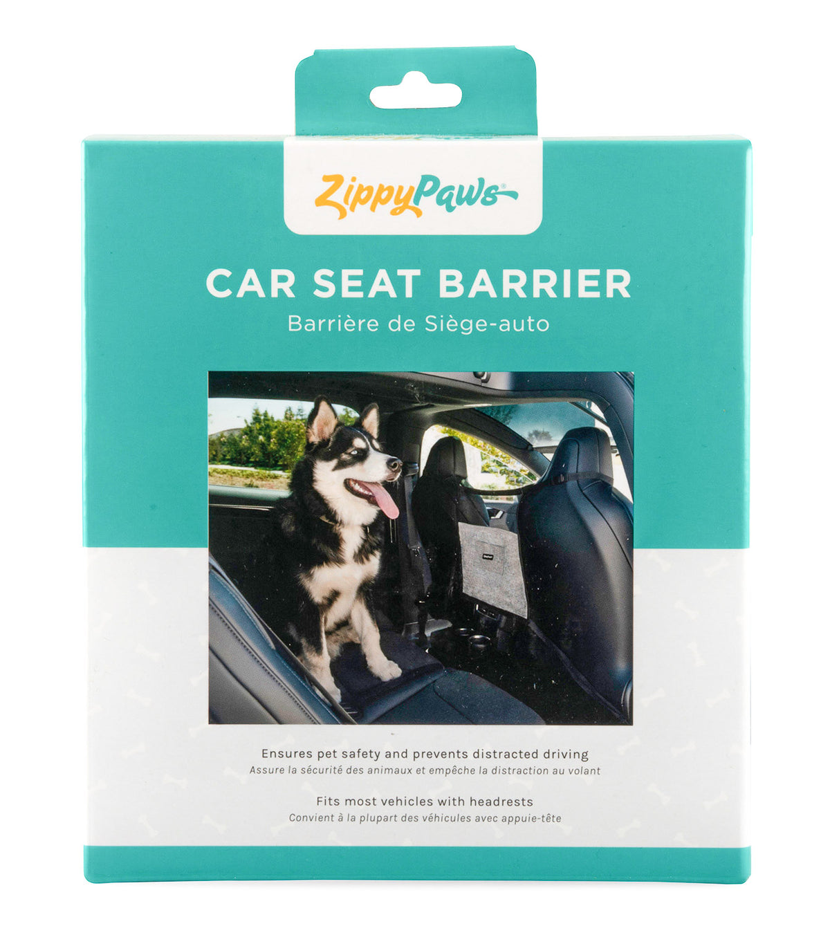 Adventure Car front Seat Barrier, One Size/Light Gray