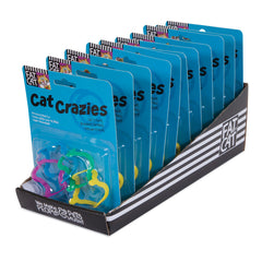 FAT CAT Cat Crazies Cat Toy Green, Blue, Red, Yellow 1ea/One Size, 4 pk