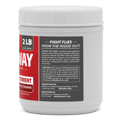 Jeffers Equine Get-A-Way Feed Additive Powder – Natural Garlic & Thiamine Supplement for Horses, Supports Comfort and Well-Being - 2lb