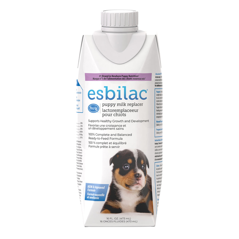PetAg Esbilac Puppy Milk Replacer Liquid  Suplement Ready-to-Feed Formula with Vitamins 16 fl-oz