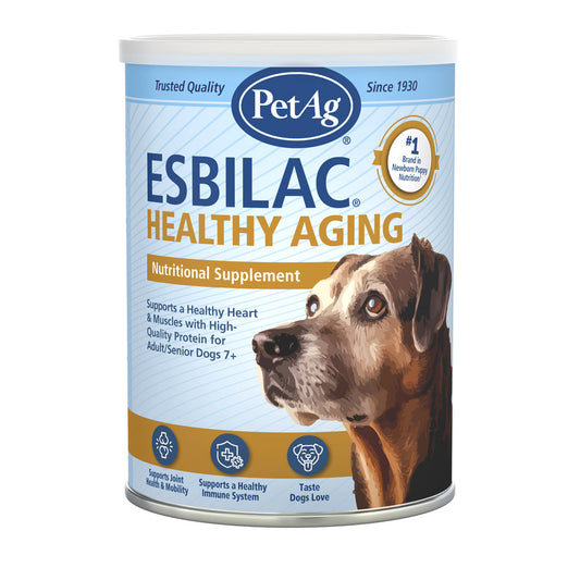 PetAg Esbilac Healthy Aging Powder for Adult and Senior Dogs 14 oz