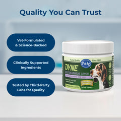 PetAg Dyne Soft Chews Digestion & Immune Support  Chicken Liver Flavored 60 Count