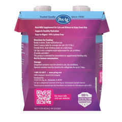 PetAg Cat-Sip Real Real Milk Treat Ready to Feed Snack for Cats - 4 Pack