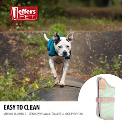 Jeffers Breathe Comfort Ripstop Dog Blanket, Light Green / Plum, 18" Medium - Waterproof, Windproof, Breathable, Durable - Ideal for Outdoor, Indoor, Travel, Machine Washable Insulation