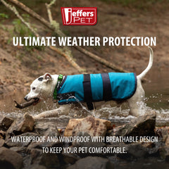 Jeffers Breathe Comfort Ripstop Dog Blanket, Teal / Navy Blue, 14" Small - Waterproof, Windproof, Breathable, Durable - Ideal for Outdoor, Indoor, Travel, Machine Washable Insulation