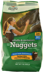 Manna Pro Alfalfa & Molasses Bite-Sizes Nuggets, 1 lb