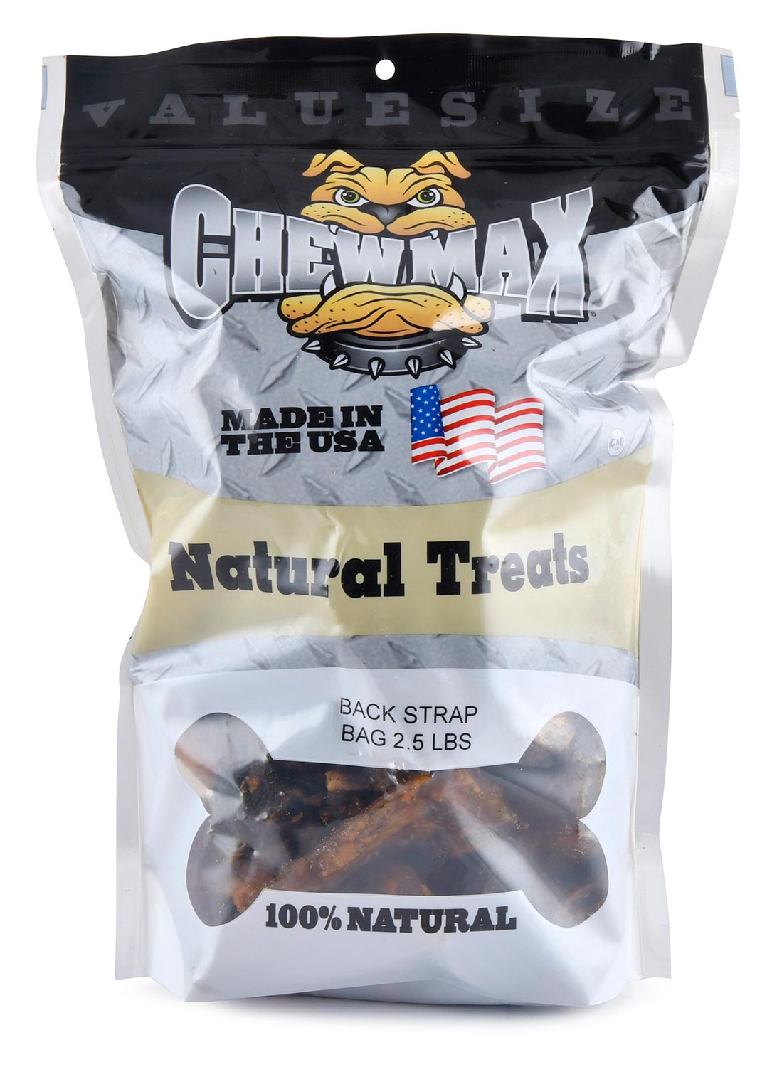 ChewMax Value Bags, Back Strap, 2.5 lb