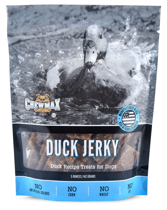 ChewMax Duck Jerky 5 oz – Chicken-Free Dog Treats, USA-Made