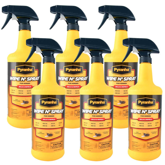 Pyranha Wipe N' Spray, 32 oz - 6 pack