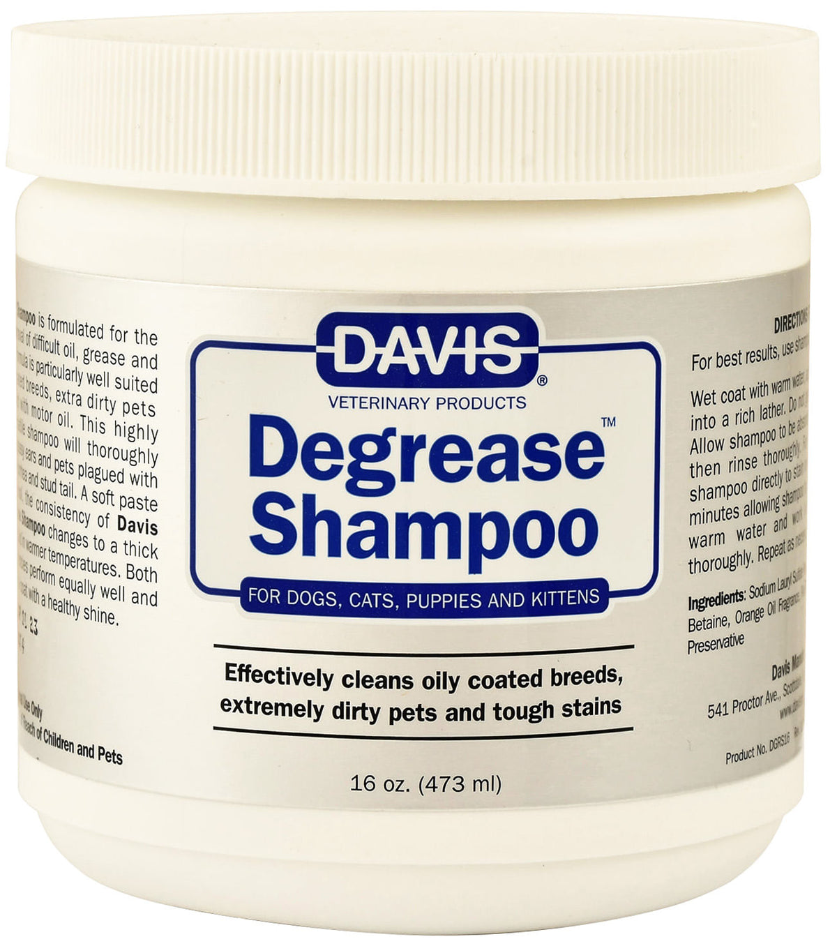 16oz Davis Degrease Shampoo