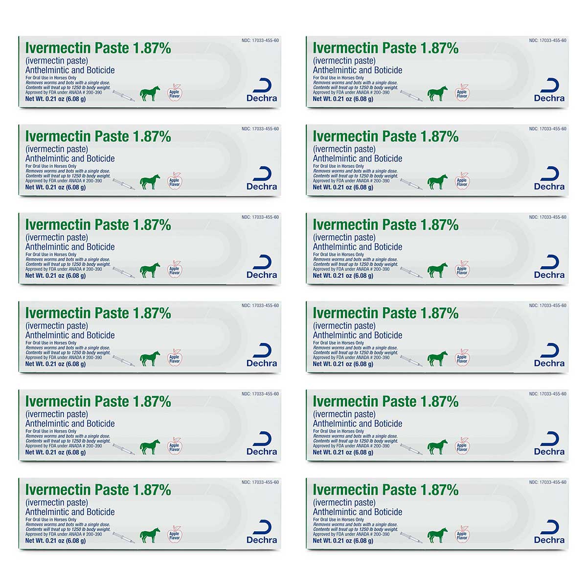 Ivermectin Paste 1.87%, 12ct