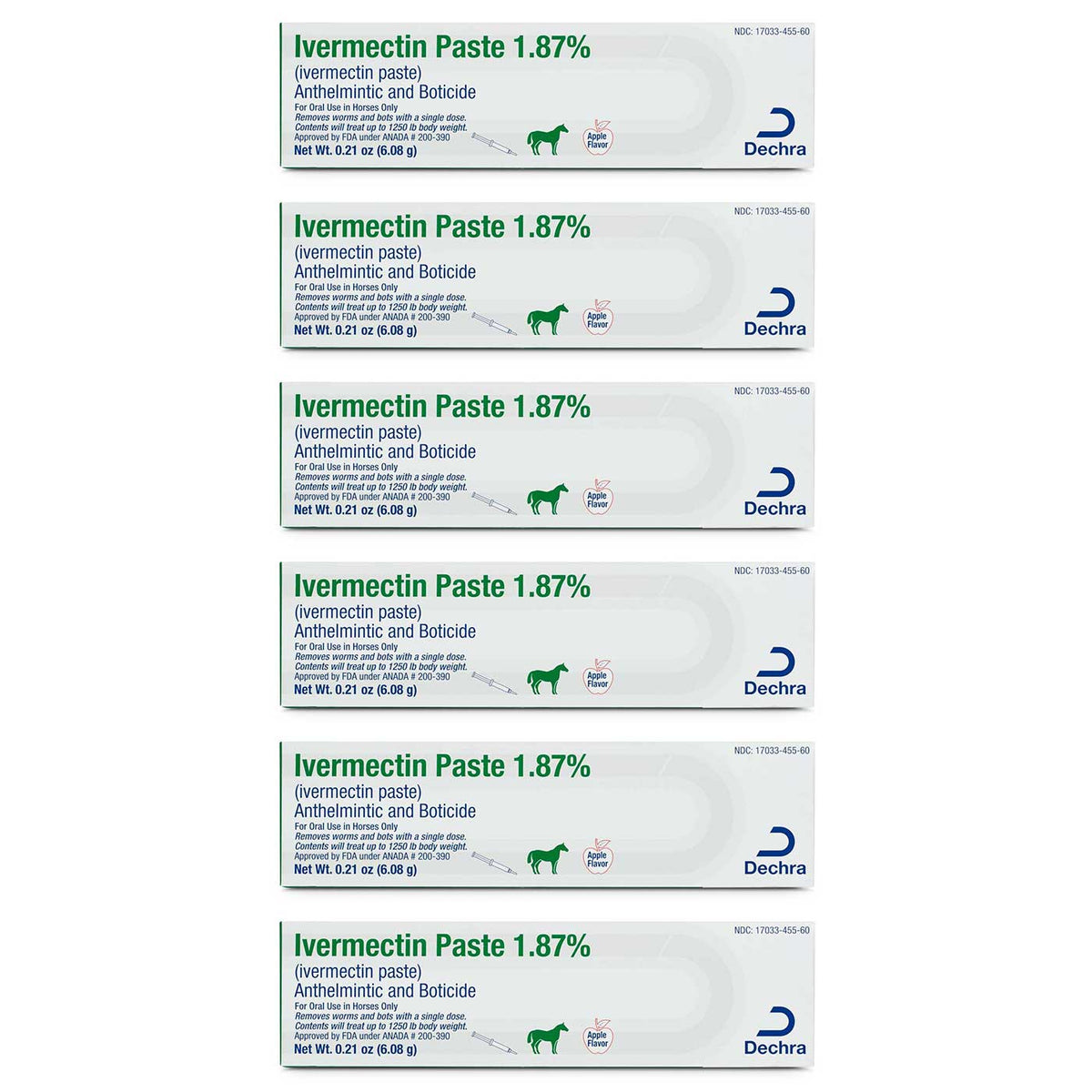 Ivermectin Paste 1.87%, 6ct