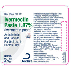 Ivermectin Paste 1.87%, 3ct