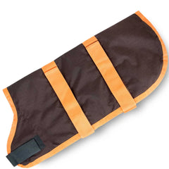 Jeffers Breathe Comfort Ripstop Dog Blanket, Chocolate / Orange, 20" Medium - Waterproof, Windproof, Breathable, Durable - Ideal for Outdoor, Indoor, Travel, Machine Washable Insulation