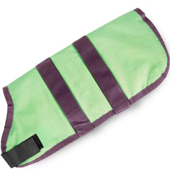 Jeffers Breathe Comfort Ripstop Dog Blanket, Light Green / Plum, 22" Medium - Waterproof, Windproof, Breathable, Durable - Ideal for Outdoor, Indoor, Travel, Machine Washable Insulation
