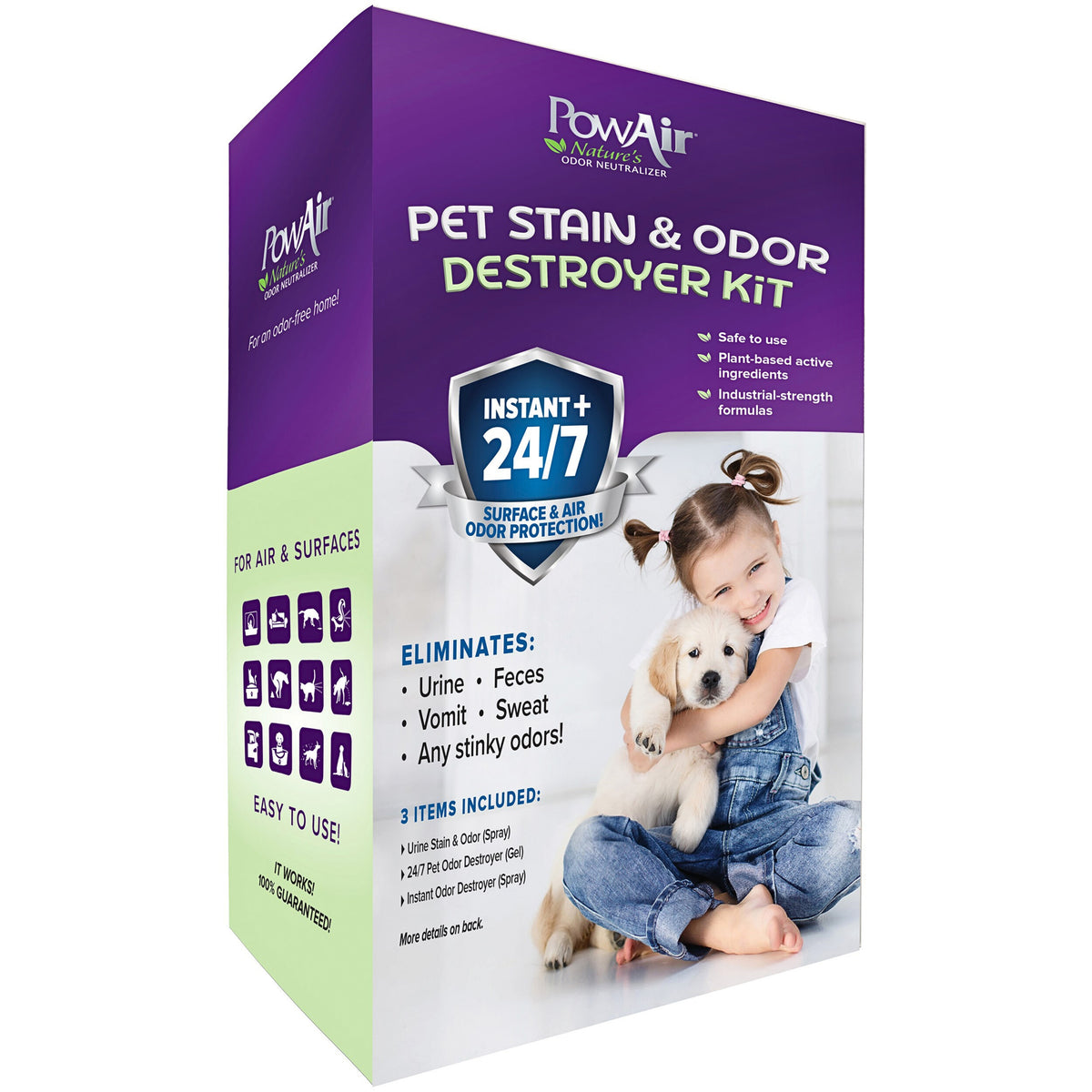 PowAir Pet Stain & Odor Destroyer Kit