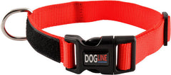 Omega Nylon Service Dog Collar: Red Sz : S