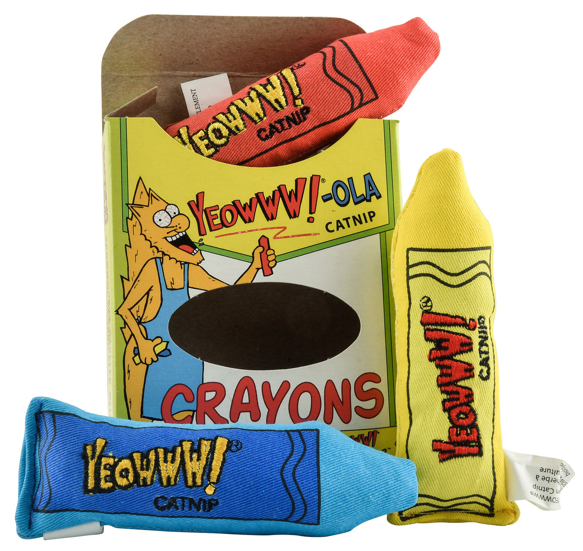 Yeowww! -ola Catnip Crayons, 3-pk