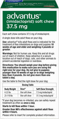 Advantus Soft Chew for Dogs 23-110 lb, 37.5mg, 7 count