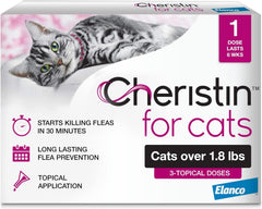 Cheristin Topical Flea Treatment for Cats, 3ct