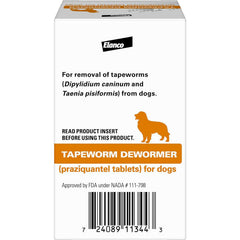 Tapeworm Dewormer for Dogs, 5 tablets