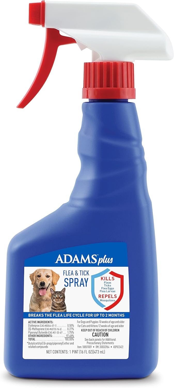**Adams Plus F&T Spray 16oz