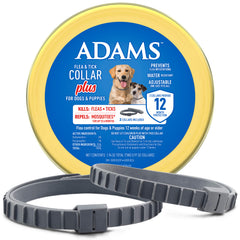 Adams Plus Premium Gold Flea & Tick Collar for Dogs, 2 pack, One size