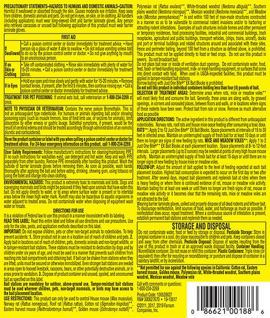 Just One Bite EX (0.5 oz) Blocks, 128 count