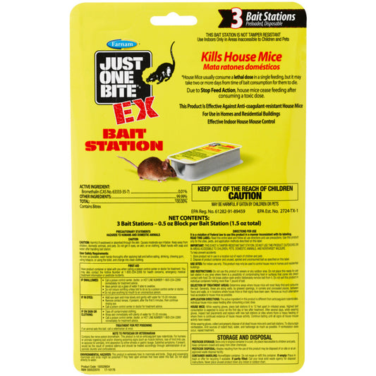 Just One Bite EX (0.5 oz) bait stations, 3-pk
