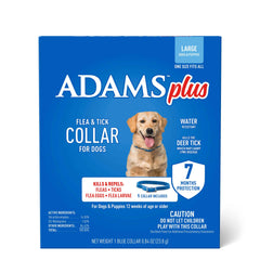 Adams Plus F/T Collars for Dogs - Large