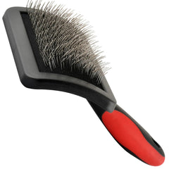 Jeffers Soft Pin Universal Slicker Brush for Dogs & Cats, Grooming Brush for Sensitive Skin, Remove Mats, Loose Fur, & Dead Hair, Tangle Detangler, Safe Grooming Tool - Small 3" x 2"M
