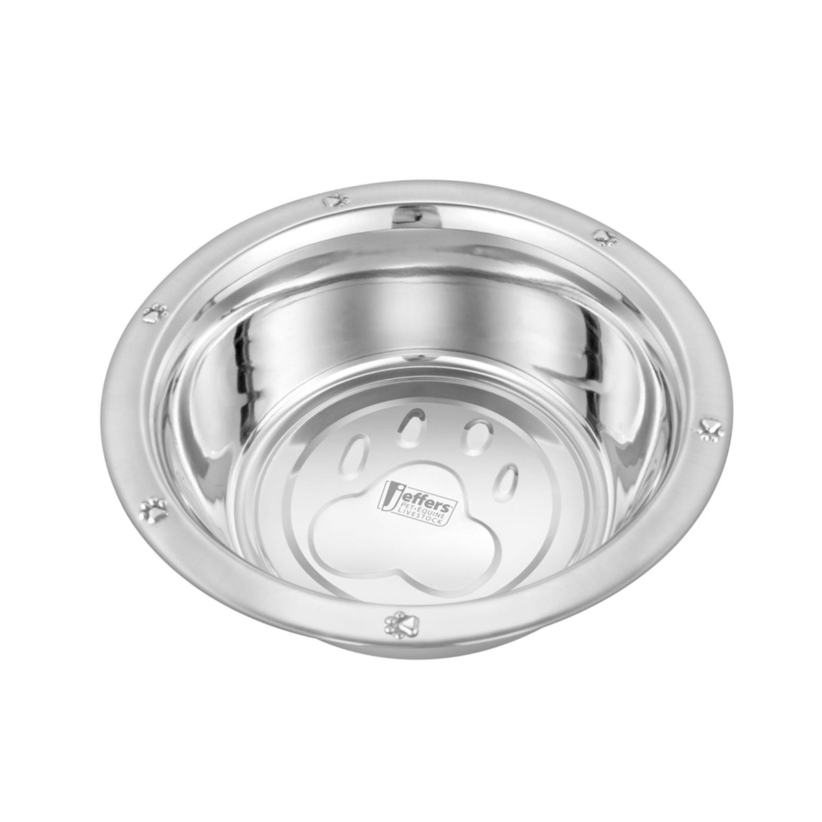 Jeffers Stainless-Steel Embossed Bowl | Wide Lip | 2 Quart | 77240E