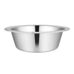 Jeffers Pet Stainless Steel Embossed Wide Lip Pet Bowls for Dog & Cat – Rust Resistant, Non Tip Rubber Base, Durable Food & Water Bowls, Dishwasher Safe, Odor Free, Home Travel Camping  - 5 Quart