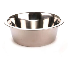 Jeffers Standard Stainless Steel Pet Bowl for Dogs & Cats, Stainless Steel Feeding Dish for Food, Water, Dry & Wet Food, Indoor, Outdoor, Travel, Camping, Kennel, Dishwasher-Safe - 3 Quart