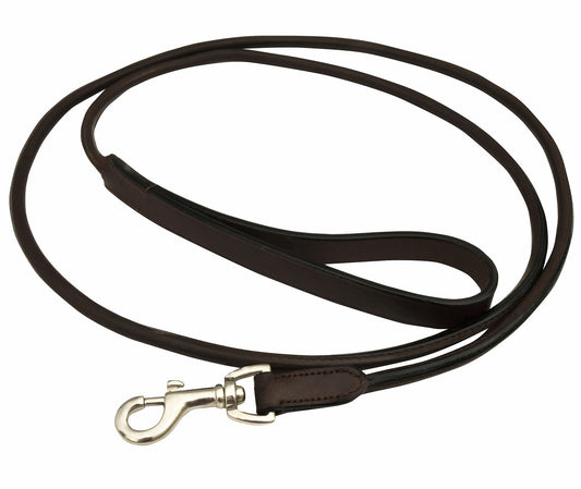 Jeffers Premium Rolled Leather Leash, 5/8" x 6'