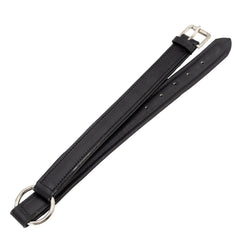 Jeffers Premium Padded Black Leather Dog Collar, 1" x 26"– Nickel Plated Buckle, Comfortable Pet Collar, Walking, Training, Leash Attachment, Safe, Stylish, Cute Gift for Dogs, Everyday Use