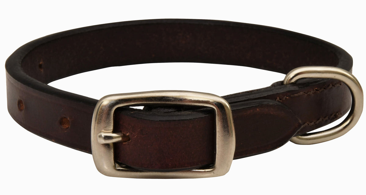 Jeffers Premium Flat Leather Collar, 1.25" x 27"