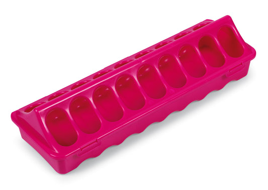 Comedero para pollitos, mediano (18 pollitos) Color: Rosa