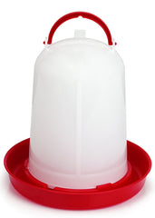 3 Liter Economy Plastic Poultry Waterer Color: White/Red