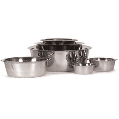 Jeffers Standard Stainless Steel Pet Bowl for Dogs & Cats, Stainless Steel Feeding Dish for Food, Water, Dry & Wet Food, Indoor, Outdoor, Travel, Camping, Kennel, Dishwasher-Safe - 3 Quart