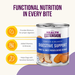 Digestive Support, Turkey & Sweet Potato Entrée in Gravy