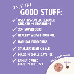 Health Extension Little Bites Lite Chicken & Brown Rice Recipe Dry Dog Food 15lb