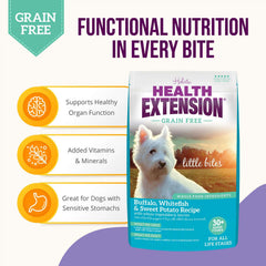 Health Extension Grain Free Buffalo & Whitefish Little Bites Dry Dog Food 3.5lb