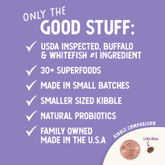 Health Extension Grain Free Buffalo & Whitefish Little Bites Dry Dog Food 10lb