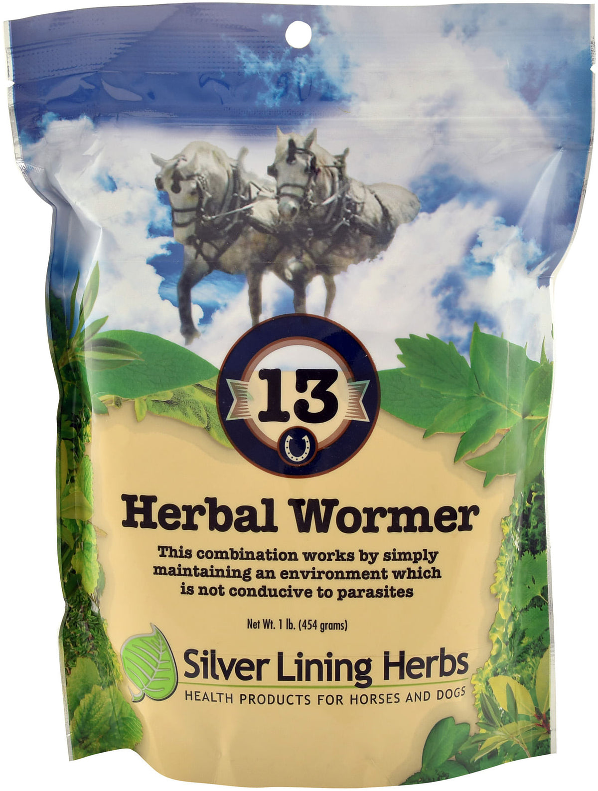 Silver Lining Herbs Herbal Wormer for Horses, 1 lb