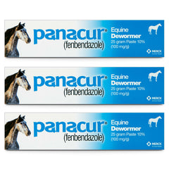Panacur Dewormer Horse Paste 10%, 100mg | 3-Pack
